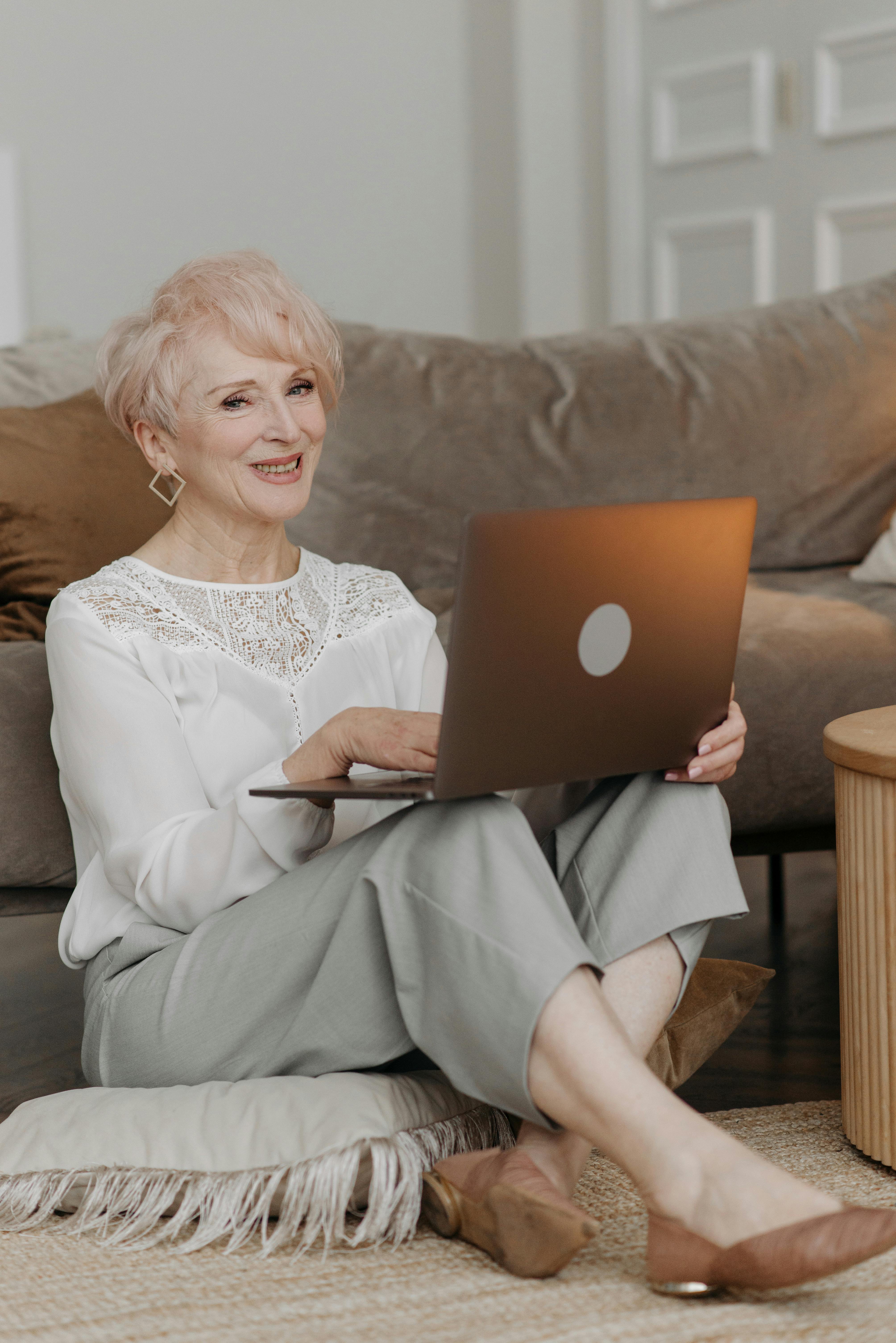 Adults using a computer with confidence